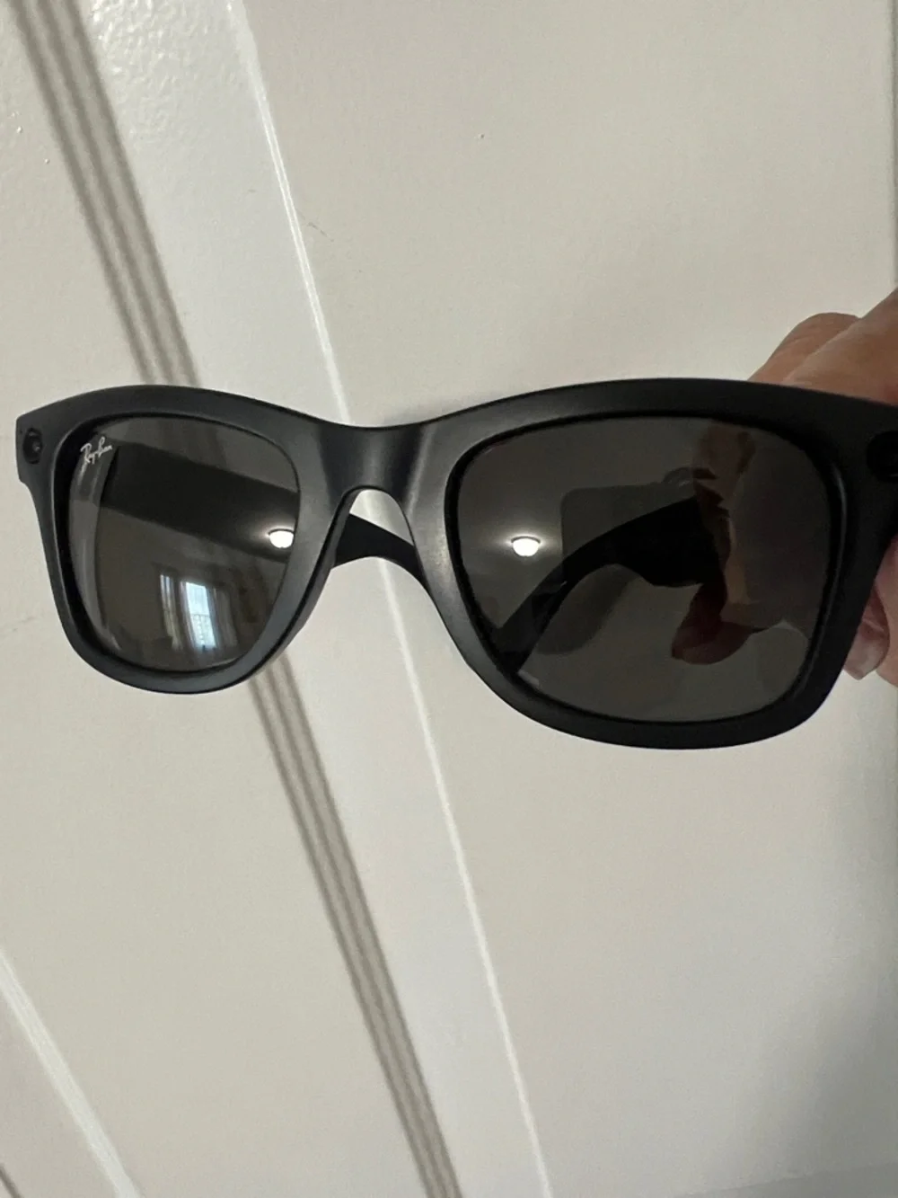 Ray-Ban Matte Black Wayfarer Sunglasses with Dark Lenses